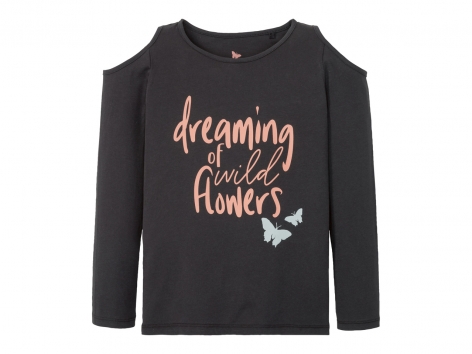 Maglia a maniche lunghe da bambina