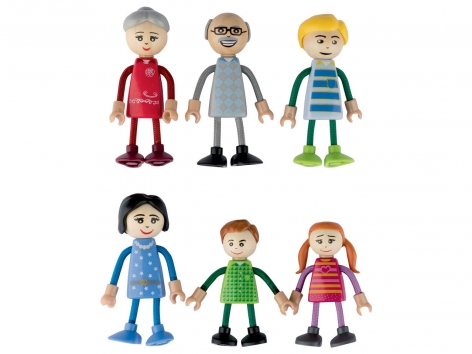 Set mobili in miniatura o set personaggi per casa delle bambole