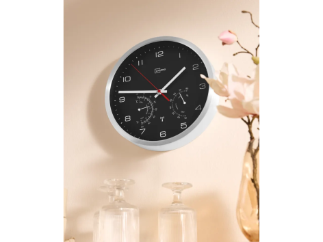 Orologio da parete radiocontrollato con termometro ed igrometro