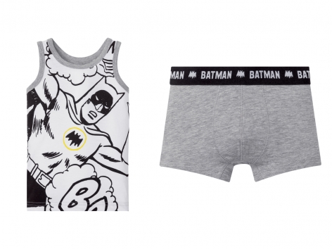 Coordinato intimo da bambino "Bugs Bunny, Cattivissimo me, Batman"