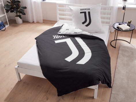 Parure copripiumino singolo  “Juventus, FC Barcelona, Real Madrid”