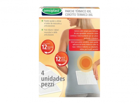 Fascia termica, cerotti termici XXL o cerotti termici per dolori mestruali