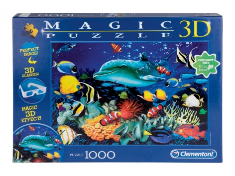 Puzzle 3D o fluorescente