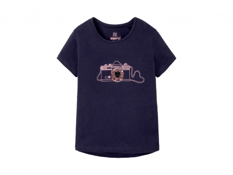 T-Shirt da bambina con paillettes