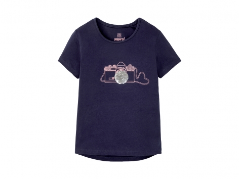 T-Shirt da bambina con paillettes