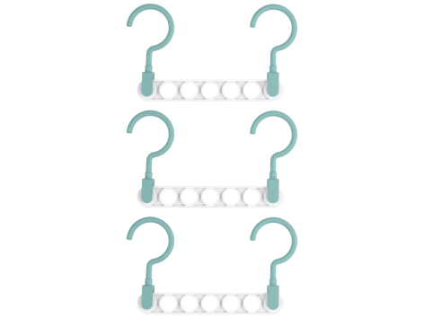 Appendiabiti multiplo o mini stendibiancheria con mollette