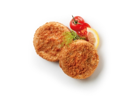 Hamburger di salmone con panatura