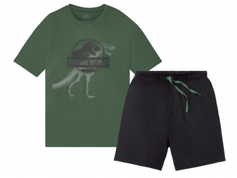Pigiama corto da uomo "Jurassic Park, Marvel, Batman"