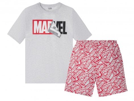 Pigiama corto da uomo "Jurassic Park, Marvel, Batman"