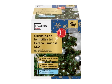 Catena luminosa 50 LED