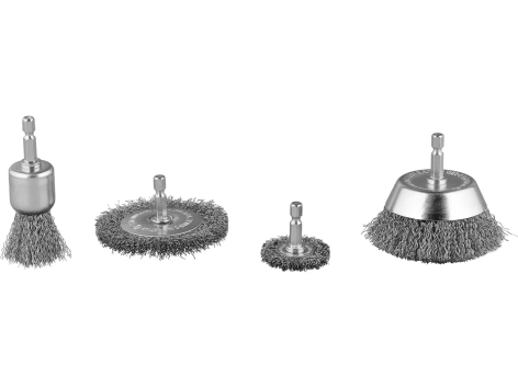 Set per lucidatura, set spazzole o pompa per trapano