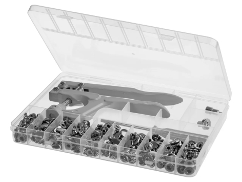 Set bottoni a pressione con pinza