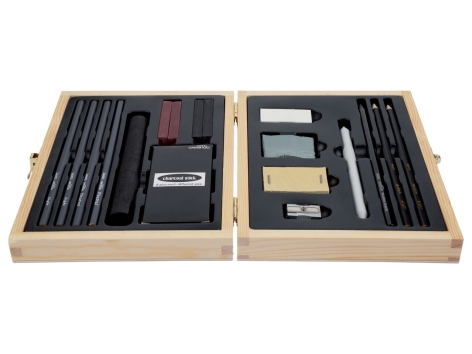 Set da disegno con carboncino