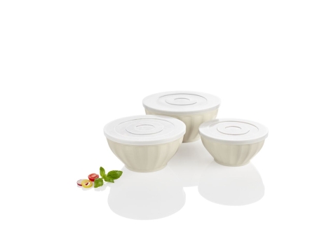 Set ciotole con coperchio