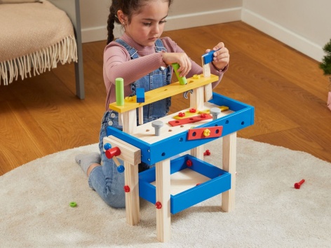 Banco da lavoro, tavolo da trucco o carrello per la spesa per bambini