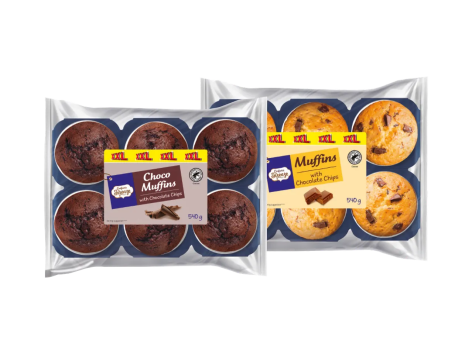 Muffin con gocce di cioccolato