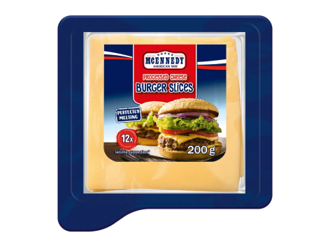 Formaggio a fette per hamburger