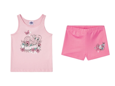 Completo top e pantaloncini da bambina "Paw Patrol, Spirit, My Little Pony"