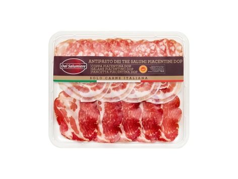 Antipasto dei tre salumi Piacentini DOP