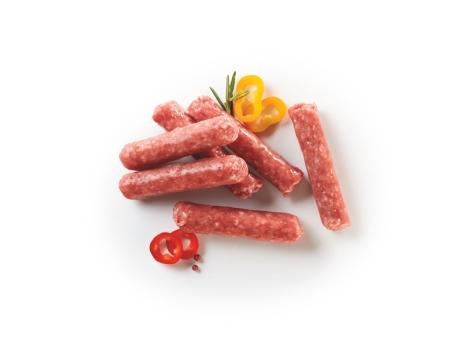 Salsiccette di bovino con speck