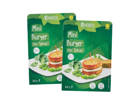 Mini burger con spinaci