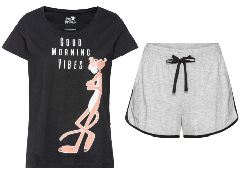 Pigiama corto da donna "Peanuts, Pantera Rosa, Looney Tunes"