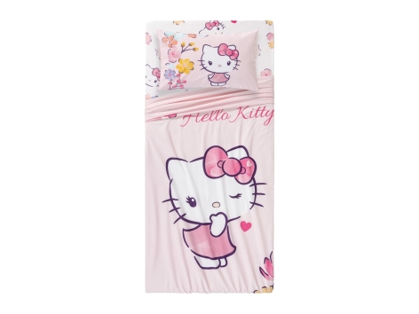 Completo lenzuola singole "Baby Shark, Batman, Hello Kitty, Paw Patrol, Peppa Pig"