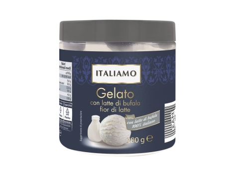 Gelato fior di latte con latte di bufala