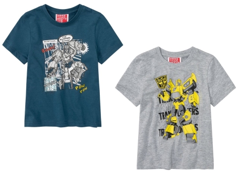 T-shirt da bambino "Transformers, Paw Patrol, Jurassic World"