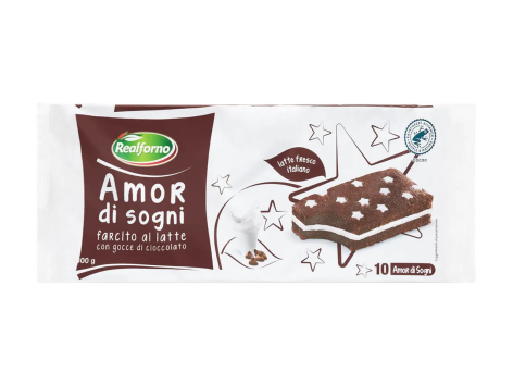 Merendina al cacao farcita al latte