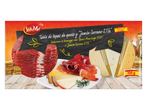 Selezione di formaggi con "Jamon Serrano S.T.G."