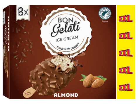 Gelato al gusto di vaniglia bourbon