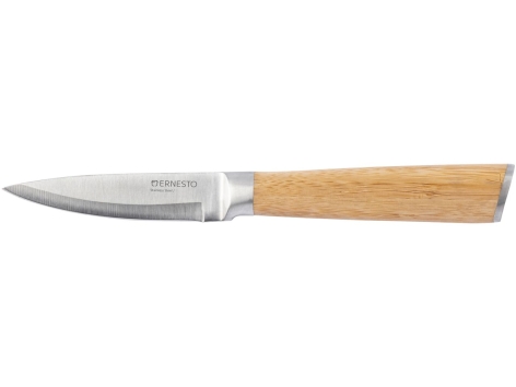 Coltello con manico in bambù o in acciaio
