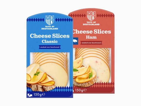 Fette di formaggio affumicate