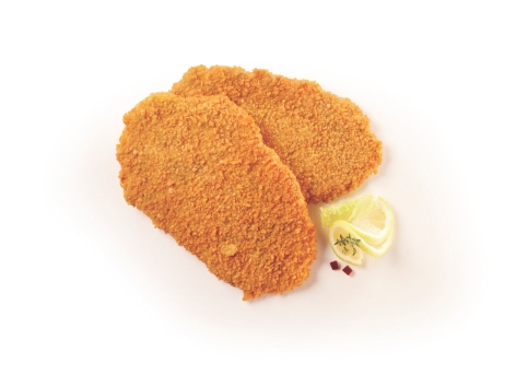 Cotoletta croccante di pollo con spinaci