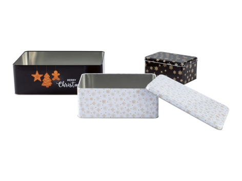 Set scatole per biscotti in latta