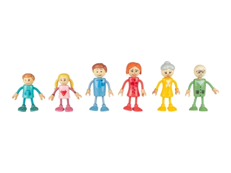 Set mobili in miniatura o set personaggi per casa bambole