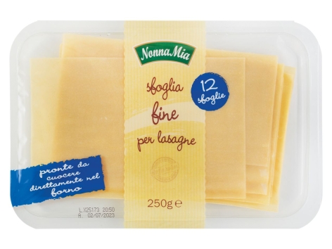 Sfoglia fine per lasagne