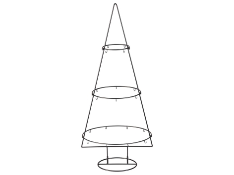 Albero di Natale stilizzato con ganci o portalumini