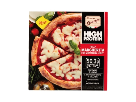 Pizza proteica con mozzarella
