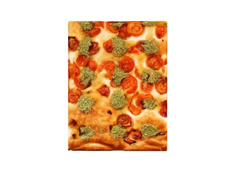 Focaccia pesto e pomodorini