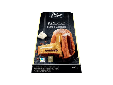 Pandoro panna e cioccolato