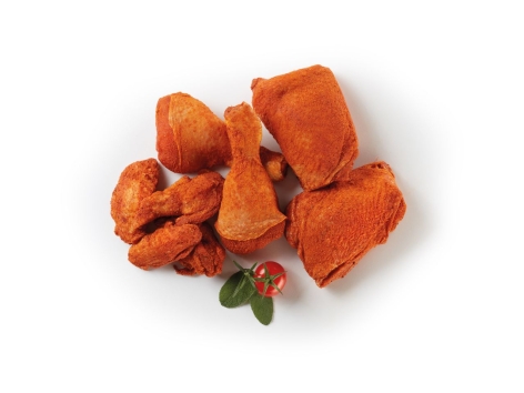 Pollo speziato in parti