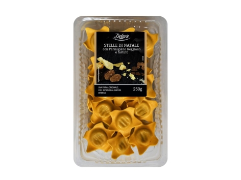 Stelle di Natale con Parmigiano Reggiano e tartufo