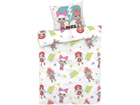Parure copririumino singolo "Hello Kitty, LOL, Minions, Paw Patrol, Peppa Pig"
