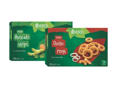 Snack di avocado o anelli di cipolla