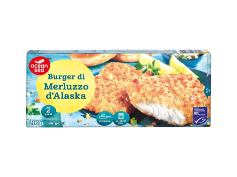 Burger di merluzzo d'Alaska