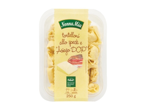 Tortelloni allo speck e “Asiago DOP”