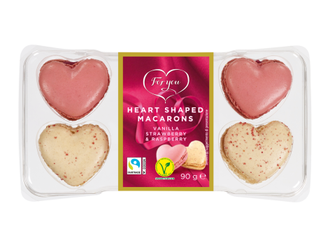 Macaron a forma di cuore