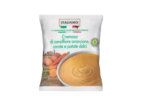 Italiamo Cremosa di cavolfiore arancione, carote e patate dolci